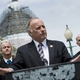 Dutch Member of Parliament Geert Wilders (left) and Rep. Louie Gohmert (right, R-Texas) listen as Rep. Steve King (R-Iowa) speaks during a press conference April 30, 2015, in Washington, D.C. (Brendan Smialowski/AFP/Getty Images)